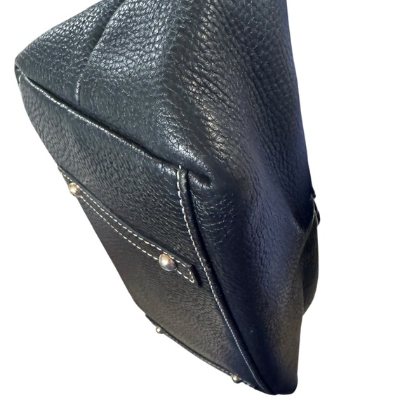 Dooney & Bourke Black Leather Hobo Bag - Picture 7 of 8